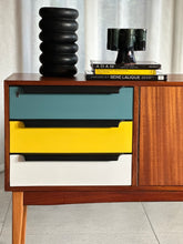 Load image into Gallery viewer, Mid-Century Modern Sideboard - Multi-coloured Drawers