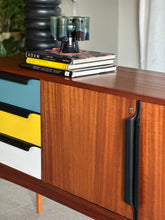 Load image into Gallery viewer, Mid-Century Modern Sideboard - Multi-coloured Drawers