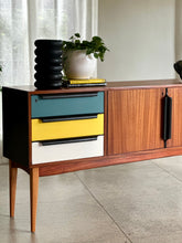 Load image into Gallery viewer, Mid-Century Modern Sideboard - Multi-coloured Drawers