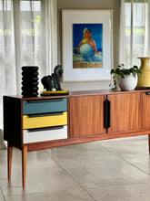 Load image into Gallery viewer, Mid-Century Modern Sideboard - Multi-coloured Drawers