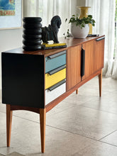 Load image into Gallery viewer, Mid-Century Modern Sideboard - Multi-coloured Drawers