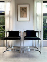 Load image into Gallery viewer, Set of 4 Chromed, Dining Chairs