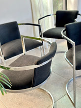 Load image into Gallery viewer, Set of 4 Chromed, Dining Chairs
