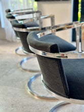 Load image into Gallery viewer, Set of 4 Chromed, Dining Chairs