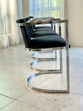 Load image into Gallery viewer, Set of 4 Chromed, Dining Chairs