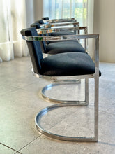 Load image into Gallery viewer, Set of 4 Chromed, Dining Chairs