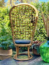 Load image into Gallery viewer, Vintage Cocoon Cane Chair