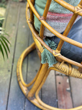 Load image into Gallery viewer, Vintage Cocoon Cane Chair