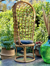 Load image into Gallery viewer, Vintage Cocoon Cane Chair