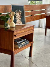 Load image into Gallery viewer, Retro Kiaat Headboard & Pedestals