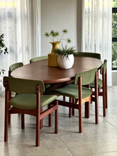 Load image into Gallery viewer, MCM Extendable Dining Set with 6 Chairs