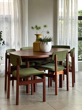 Load image into Gallery viewer, MCM Extendable Dining Set with 6 Chairs