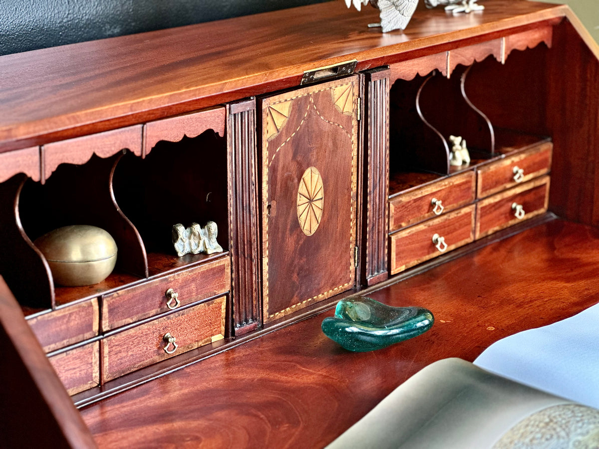 Antique George III - Mahogany Writing Bureau – RE-TREND
