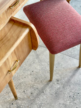 Load image into Gallery viewer, Retro Maple-Wood Dressing Table & Stool