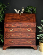 Load image into Gallery viewer, Antique George III - Mahogany Writing Bureau