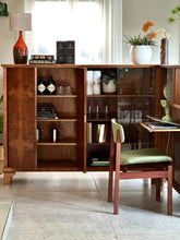 Load image into Gallery viewer, Vintage / Art Deco Style Two-Piece Wall Cabinet