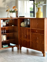 Load image into Gallery viewer, Vintage / Art Deco Style Two-Piece Wall Cabinet