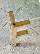 Load image into Gallery viewer, Pair of Brass & Lucite Side tables