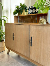 Load image into Gallery viewer, Retro Oak Sideboard with additional Top storage