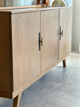 Load image into Gallery viewer, Retro Oak Sideboard with additional Top storage