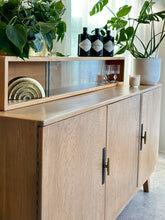 Load image into Gallery viewer, Retro Oak Sideboard with additional Top storage