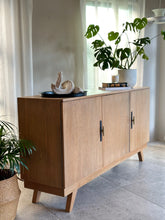 Load image into Gallery viewer, Retro Oak Sideboard with additional Top storage
