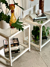 Load image into Gallery viewer, Vintage Pair of Cane Pedestals