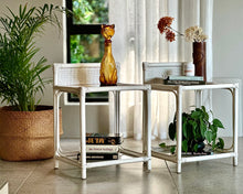 Load image into Gallery viewer, Vintage Pair of Cane Pedestals