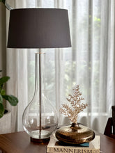 Load image into Gallery viewer, Elegant, Large Glass Occasional Lamp & New Shade