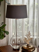 Load image into Gallery viewer, Elegant, Large Glass Occasional Lamp & New Shade