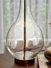 Load image into Gallery viewer, Elegant, Large Glass Occasional Lamp & New Shade