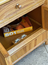 Load image into Gallery viewer, Vintage Wicker Cabinet