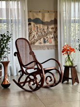Load image into Gallery viewer, Bentwood Cane Rocking Chair