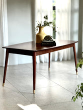 Load image into Gallery viewer, Mid-Century Dining Table with Capped Feet