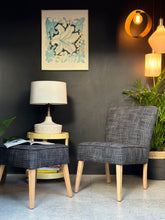 Load image into Gallery viewer, Retro Occasional Chair & Footstool