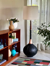Load image into Gallery viewer, Retro Ceramic and Copper Floor Lamp