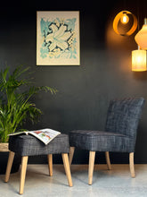 Load image into Gallery viewer, Retro Occasional Chair & Footstool