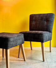 Load image into Gallery viewer, Retro Occasional Chair & Footstool