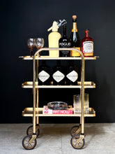 Load image into Gallery viewer, Petite Gilded Three-Tier Trolley
