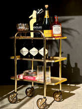 Load image into Gallery viewer, Petite Gilded Three-Tier Trolley