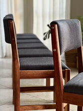 Load image into Gallery viewer, Set of 8 Vintage Dining Chairs