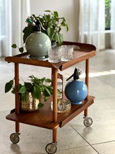 Load image into Gallery viewer, Retro Two-Tier Drinks Trolley
