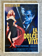 Load image into Gallery viewer, Vintage "La Dolce Vita" Poster