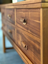 Load image into Gallery viewer, Walnut Dressing Table with Stool
