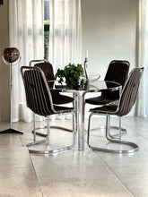 Load image into Gallery viewer, Mid-Century Chromed Dining Set - “Gastone Rinaldi” Style