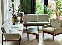 Load image into Gallery viewer, "Moduline" Imbuia Lounge Suite