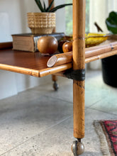 Load image into Gallery viewer, Vintage Bamboo Drinks Trolley