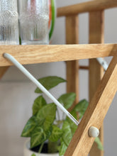 Load image into Gallery viewer, Vintage Beechwood Two Tier, Foldable Bar Cart