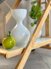 Load image into Gallery viewer, Vintage Beechwood Two Tier, Foldable Bar Cart