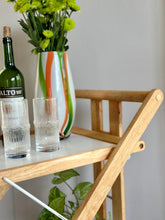 Load image into Gallery viewer, Vintage Beechwood Two Tier, Foldable Bar Cart